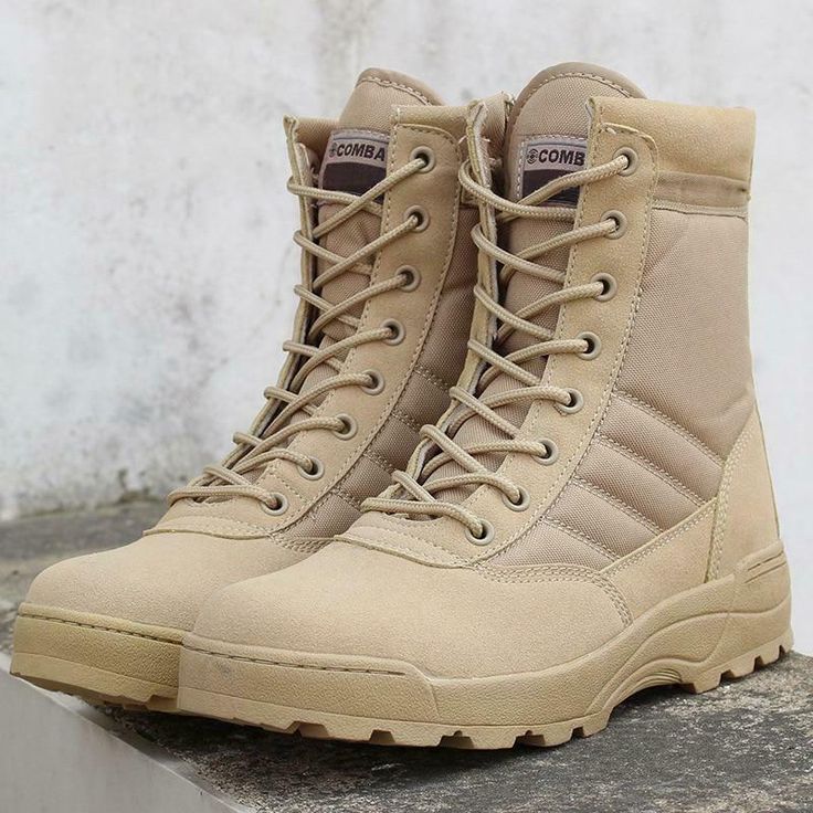 MEN work shoes Genuine Leather Waterproof Lace up Tactical boot Fashion motorcycle combat sawat shoes DMS167